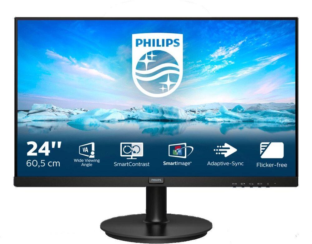 PHILIPS 242V8LA Full HD 24" LCD Monitor - Black, Black