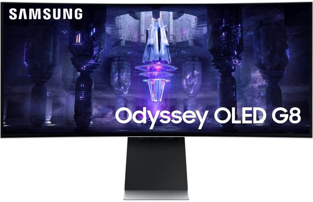 SAMSUNG Odyssey G8 LS34BG850SUXXU 4K Quad HD 34" Curved OLED Smart Gaming Monitor - Black, Black