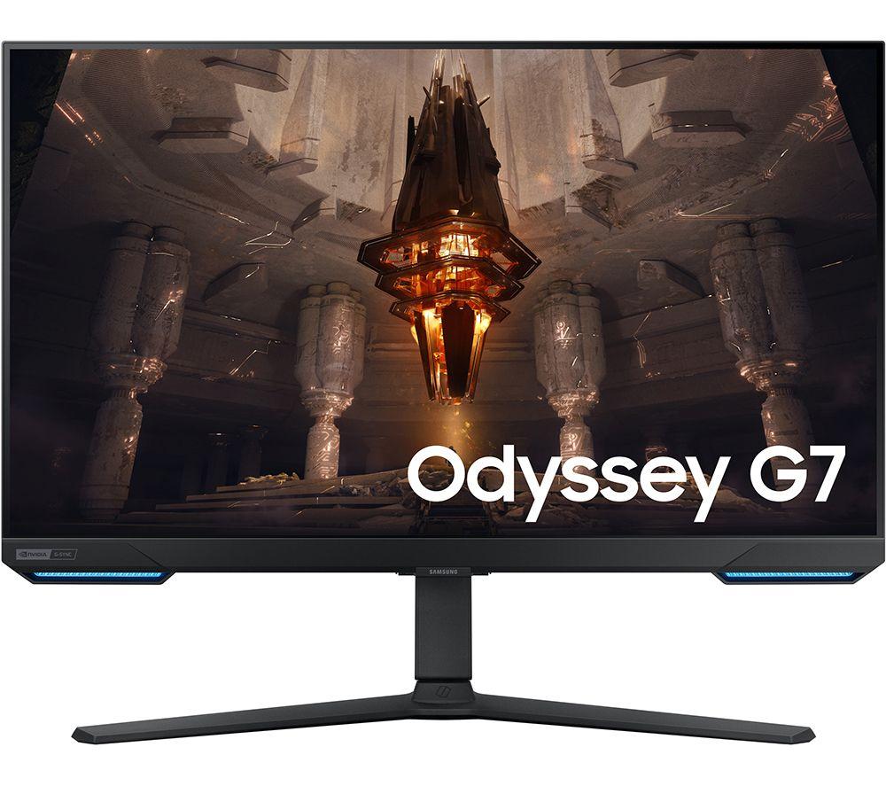 SAMSUNG Odyssey G7 4K Ultra HD 32" IPS LCD Gaming Monitor - Black, Black
