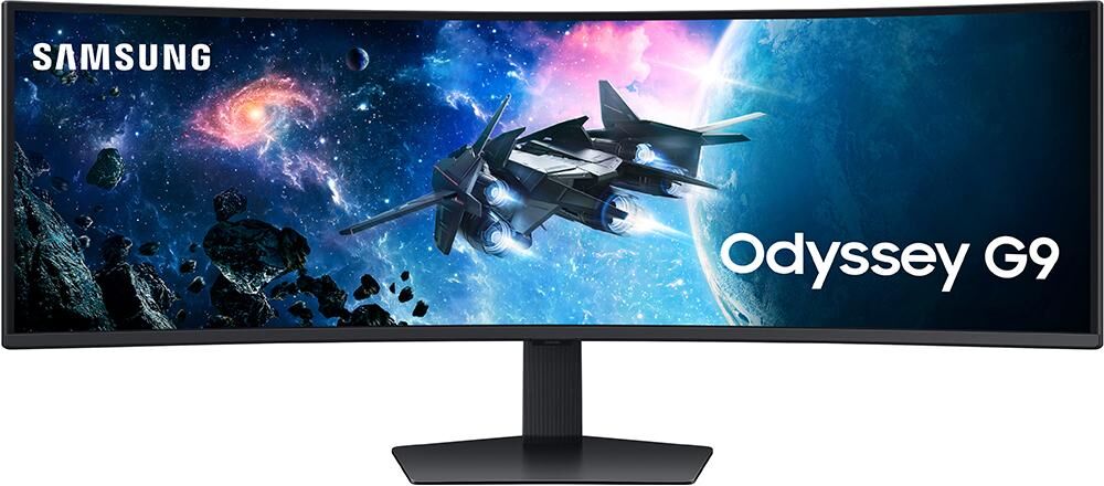 SAMSUNG Odyssey G9 LS49CG954EUXXU Wide Quad HD 49" Curved VA LCD Gaming Monitor - Black, Black