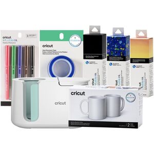 CRICUT Joy Mug Press Starter Kit, White,Blue