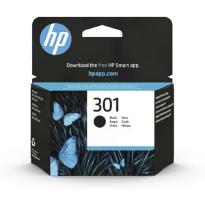 HP 301 Original Black Ink Cartridge, Black