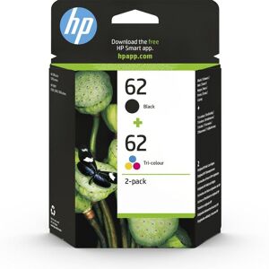 HP 62 Black & Tri-colour Ink Cartridges - Twin Pack, Black & Tri-colour