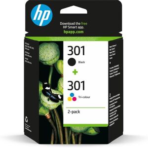 HP 301 Black & Tri-colour Ink Cartridges - Twin Pack, Black & Tri-colour