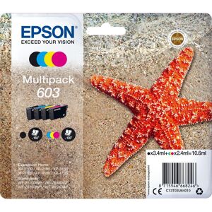 EPSON 603 Starfish Cyan, Magenta, Yellow & Black Ink Cartridges - Multipack, Black,Yellow,Cyan,Magenta