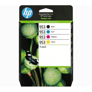 HP 953 Cyan, Magenta, Yellow & Black Ink Cartridges - Multipack, Black,Yellow,Cyan,Magenta