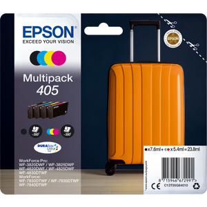 EPSON Suitcase 405 Cyan, Magenta, Yellow & Black Ink Cartridges - Multipack, Black,Yellow,Cyan,Magenta