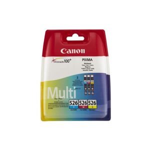 Canon CLI-526 Cyan, Magenta & Yellow Ink Cartridges - Multipack, Yellow,Magenta,Cyan