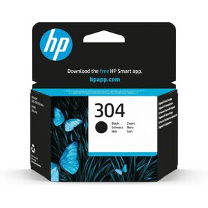 HP 304 Black Ink Cartridge, Black