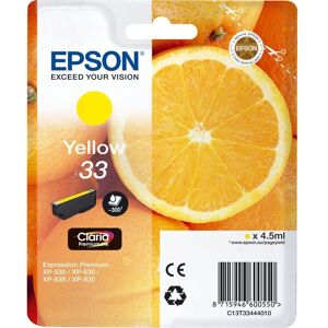 EPSON No. 33 Oranges Yellow Ink Cartridge, Yellow