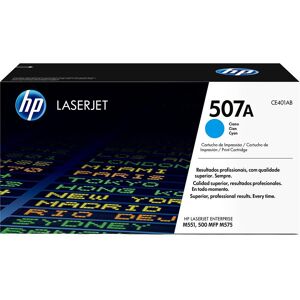 HP 507A Original Cyan Toner Cartridge, Cyan