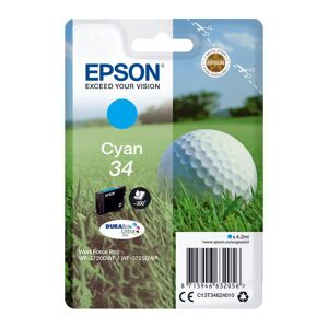 EPSON Golf Ball 34 Cyan Ink Cartridge, Cyan