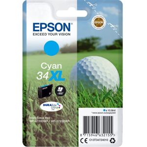 Epson 34 Golf Ball XL Cyan Ink Cartridge, Cyan