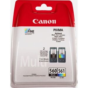 CANON PG-560 & CL-561 Black & Tri-colour Ink Cartridges - Twin Pack, Black,Black & Tri-colour,Tri-colour