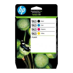HP 963 Cyan, Magenta, Yellow & Black Ink Cartridges - Multipack, Black,Yellow,Cyan,Magenta