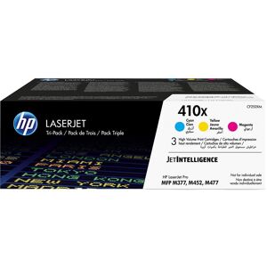 HP Original 410X Cyan, Magenta & Yellow Toner Cartridges - Multipack, Yellow,Magenta,Tri-colour,Cyan