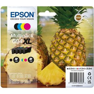 EPSON 604 XL Pineapple Cyan, Magenta, Yellow & Black Ink Cartridges - Multipack, Black,Yellow,Cyan,Magenta