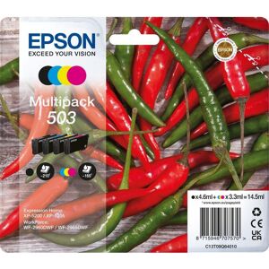 EPSON 503 Chilli Cyan, Magenta, Yellow & Black Ink Cartridges - Multipack, Black,Yellow,Cyan,Magenta