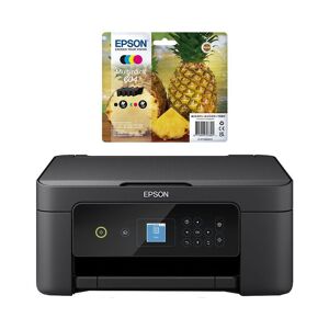 Epson Expression Home XP-3205 All-in-One Wireless Inkjet Printer & Full Set of Ink Cartridges Bundle, Black