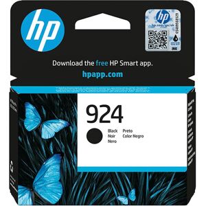 HP 924 Original Black Ink Cartridge, Black