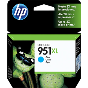 HP 951XL Cyan Ink Cartridge, Cyan