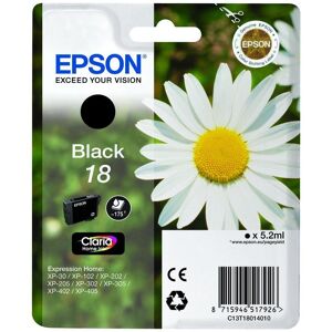 EPSON Daisy T1801 Black Ink Cartridge, Black