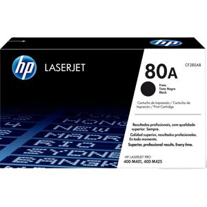 HP 80A Original LaserJet Black Toner Cartridge, Black