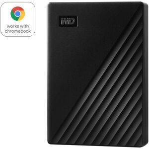 WD My Passport Portable Hard Drive - 5 TB, Black, Black