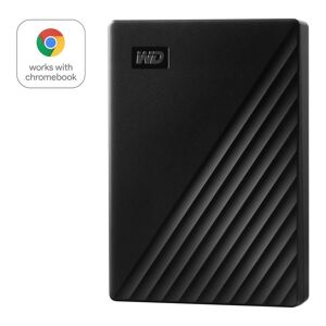 WD My Passport Portable Hard Drive - 1 TB, Black, Black