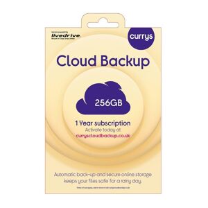 Currys KNOWHOW Cloud Backup for Tablets & Mobiles - 256 GB, 1 year