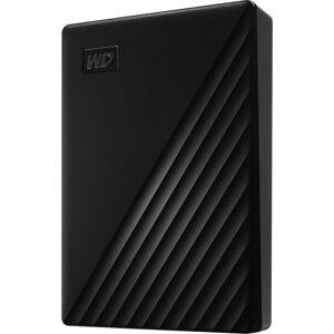 WD My Passport Portable Hard Drive - 4 TB, Black, Black