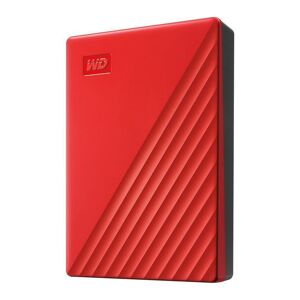 WD My Passport Portable Hard Drive - 4 TB, Red, Red