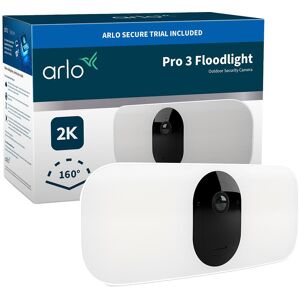 ARLO Pro 3 Floodlight Quad HD 1440p WiFi Security Camera, White