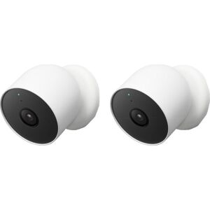 GOOGLE Nest Cam Full HD WiFi Security Camera - Pack of 2, White