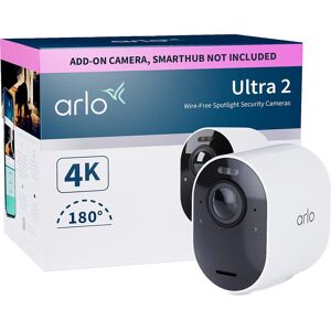 ARLO Ultra 2 4K Ultra HD WiFi Add-on Security Camera - White, White