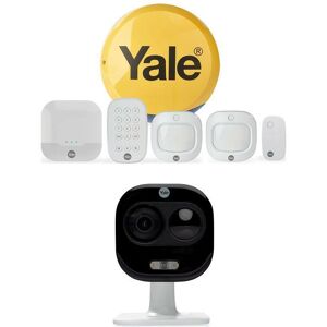 Yale Sync IA-320 Smart Alarm Kit & Outdoor Camera Bundle, White