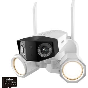 REOLINK Duo Floodlight 2-lens 4K 1728p WiFi Security Camera - White, White