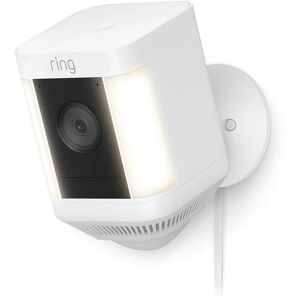 RING Spotlight Cam Plus Full HD 1080p WiFi Security Camera - White, White