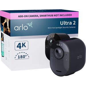 ARLO Ultra 2 4K Ultra HD WiFi Add-on Security Camera - Black, Black