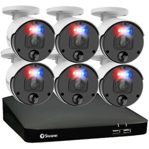 SWANN Master-Series SWNVK-879906 8-channel 4K Ultra HD NVR Security System - 2 TB, 6 Cameras, Black,White