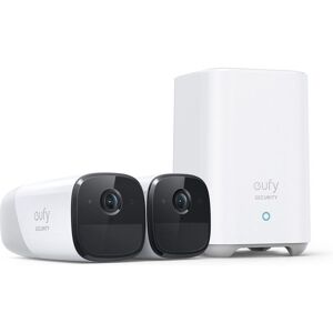 EUFY Cam 2 Pro 2K WiFi Security Camera System - 2 Cameras, White