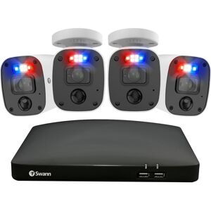 SWANN Enforcer SWDVK-856804MQB 8-channel 4K Ultra HD DVR Security System - 2 TB, 4 Cameras, Black,White