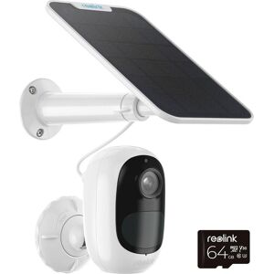 REOLINK Argus 2E 2K Full HD WiFi Security Camera with Solar Panel - White, White