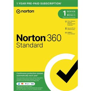 NORTON 360 Standard - 1 year for 1 device