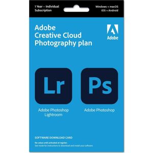 ADOBE Creative Cloud Photography Plan - 1 year for 1 user