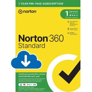 NORTON 360 Standard - 1 year for 1 device, Download