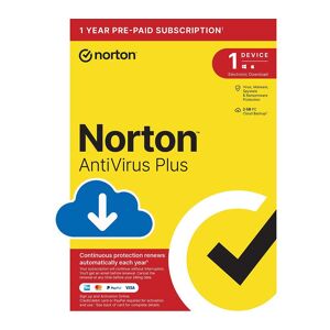 NORTON AntiVirus Plus - 1 year for 1 device, Download