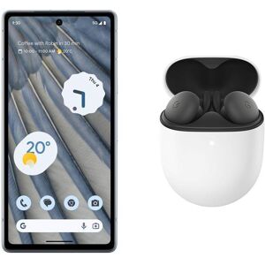 Google Pixel 7a (128 GB, Sea) & Pixel Buds A-Series Wireless Bluetooth Earphones Bundle, Blue