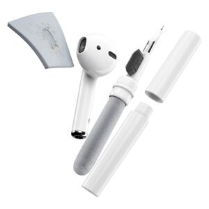 KEYBUDZ AirCare AirPods & AirPods Pro Cleaning Kit, White,Silver/Grey