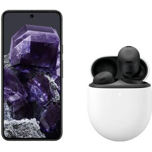 Google Pixel 8 (128 GB, Obsidian) & Pixel Buds Pro Wireless Bluetooth Noise-Cancelling Earbuds (Charcoal) Bundle, Black